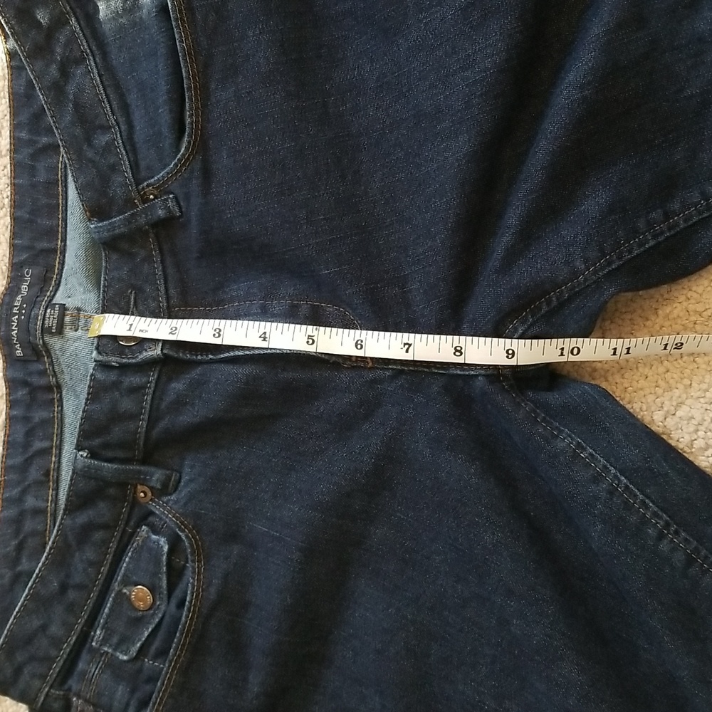 Banana Republic low rise bootcut jeans in dark wash size 10 - Picture 8 of 10
